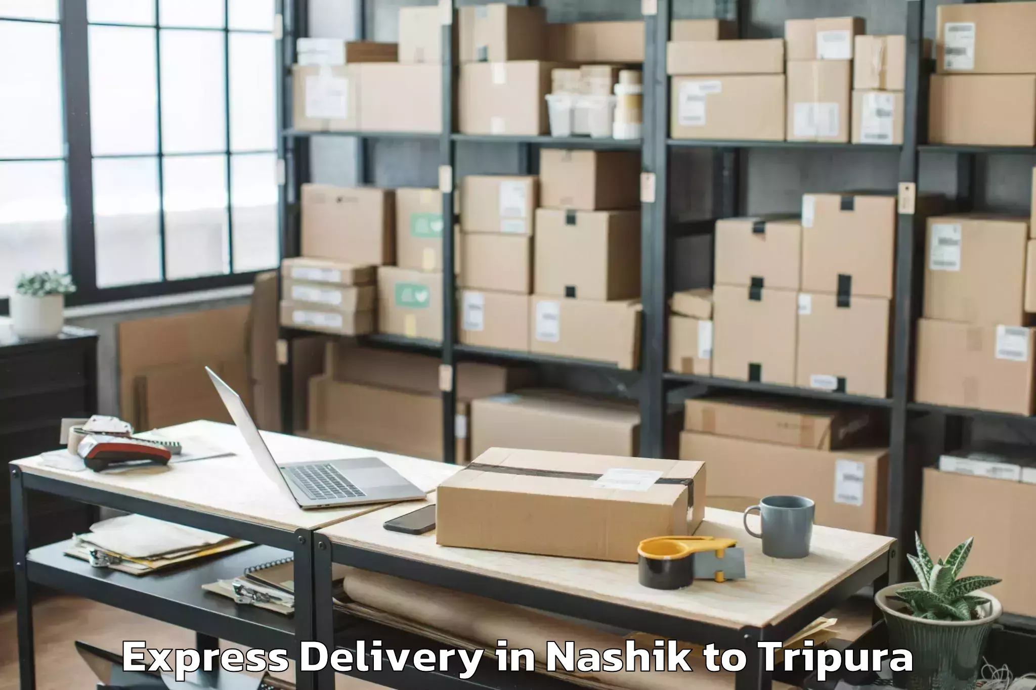 Quality Nashik to Khowai Airport Ixn Express Delivery